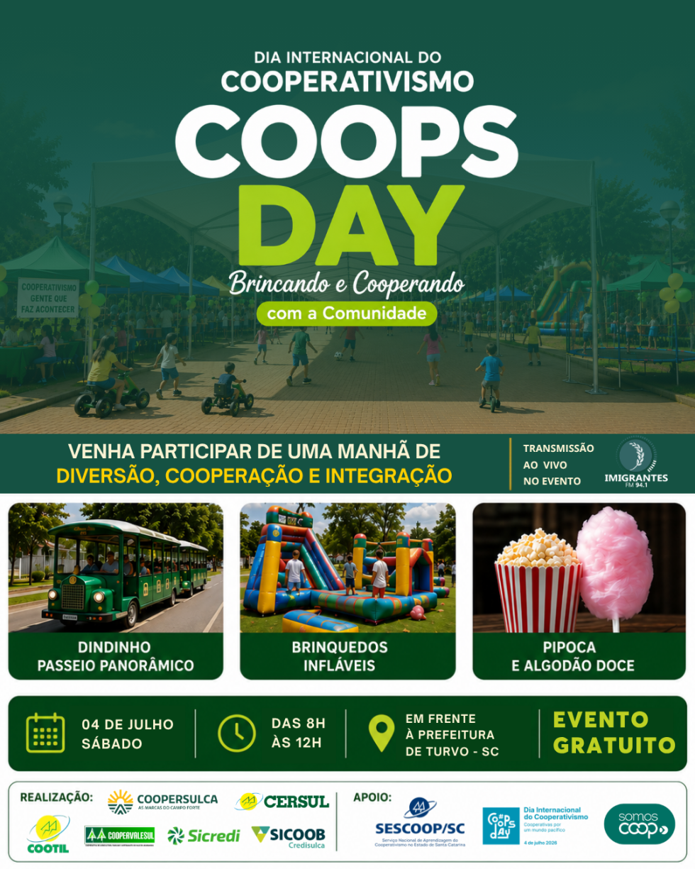 Cooperativas de Turvo promovem manhã de integração no Coops Day